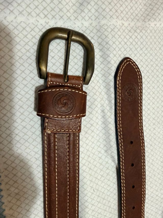 Cintura in pelle Samsonite Marrone