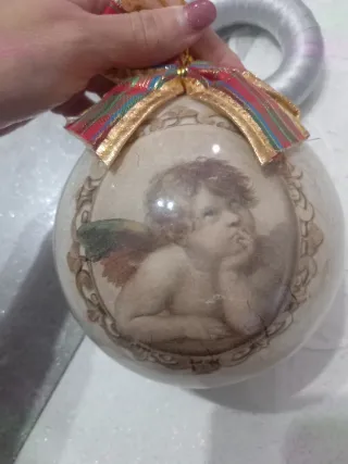 Palla plexiglass decoupage angelo