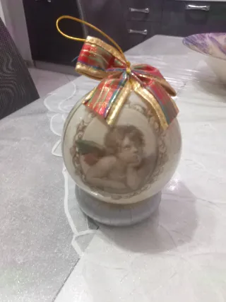 Palla plexiglass decoupage angelo