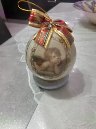 Palla plexiglass decoupage angelo