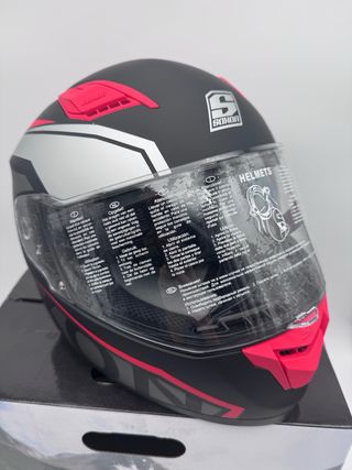 Casco Moto Integral Soxon ST-1000 Racing Red, XS