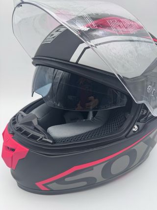 Casco Moto Integral Soxon ST-1000 Racing Red, XS