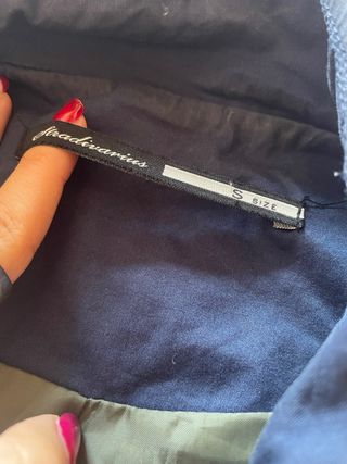 Gabardina azul marino