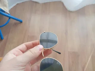 Gafas Ray-Ban Hexagonal Oro Lente Verde