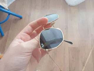 Gafas Ray-Ban Hexagonal Oro Lente Verde