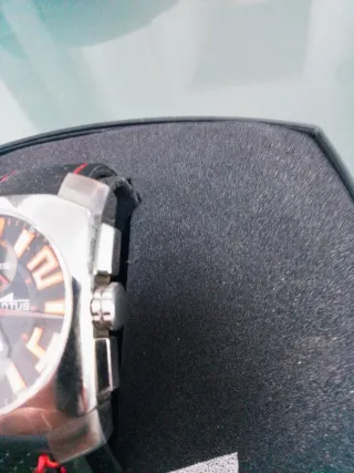 Reloj Lotus Cronógrafo Hombre Negro/Plata