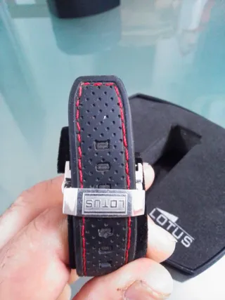 Reloj Lotus Cronógrafo Hombre Negro/Plata