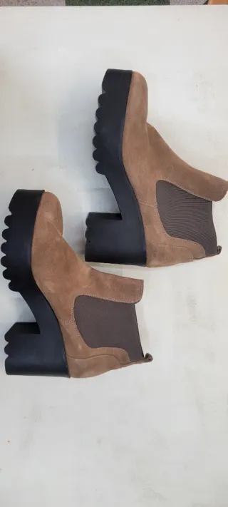 Botas Yellow T37 tacón plataforma