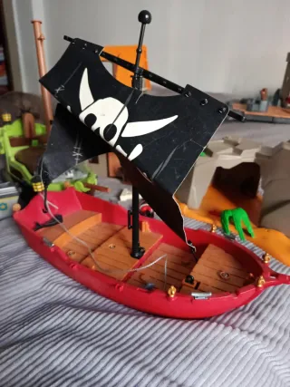 Lote de vehículos y barcos Playmobil