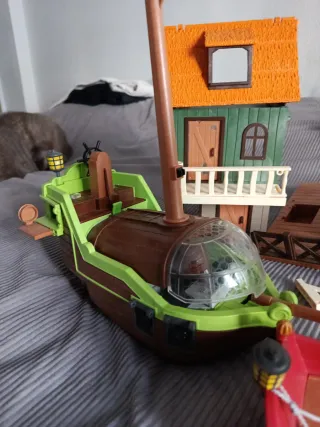 Lote de vehículos y barcos Playmobil