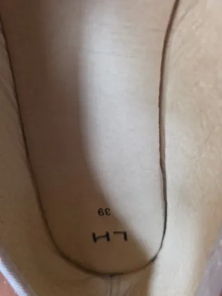 Manoletinas Beige/Multicolor Talla 39