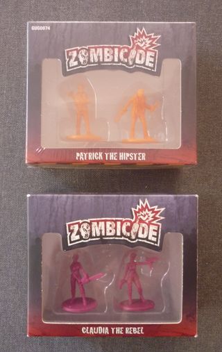 Lote de dos figuras Zombicide: Claudia y Patrick
