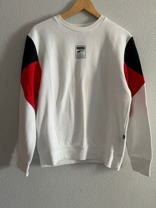Sudadera Puma Blanca y Roja