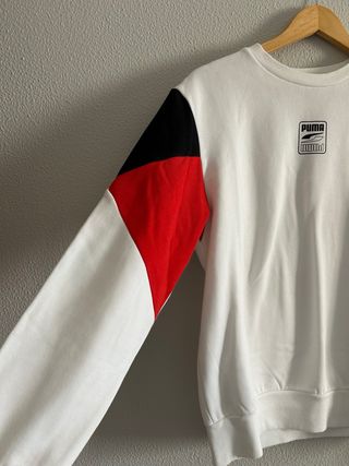 Sudadera Puma Blanca y Roja