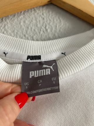 Sudadera Puma Blanca y Roja