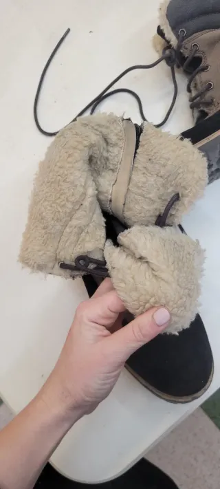 Botines Zara T37 con pelo interior