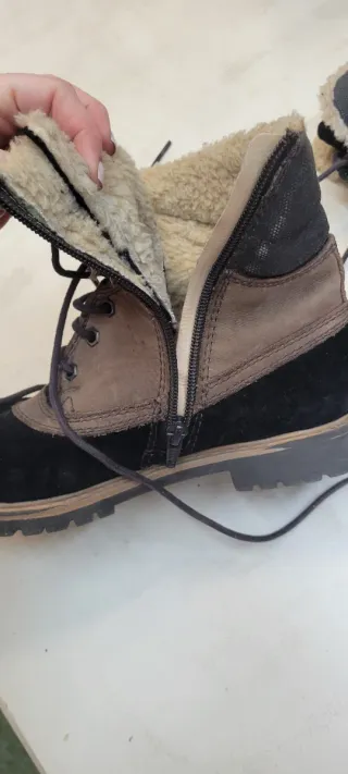 Botines Zara T37 con pelo interior