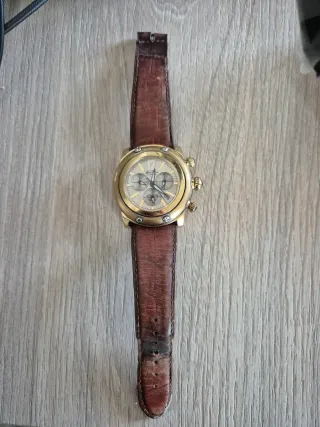 Orologio Glam Rock Uomo Cronografo Oro