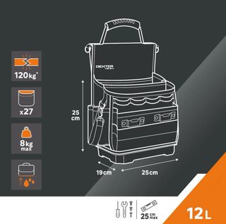 Bolsa herramientas 27 bolsillos