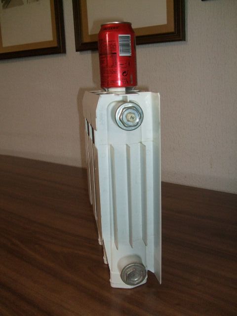 Radiador agua caliente metal blanco