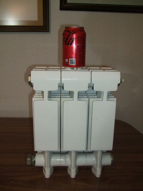 Radiador agua caliente metal blanco