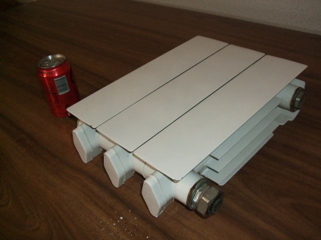 Radiador agua caliente metal blanco