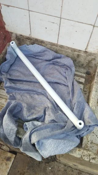 Barra aluminio para toallero de baño