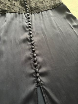 Vestido Zara fiesta encaje azul M “” pequeña