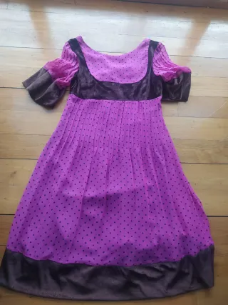 Vestido Marc Jacobs Rosa Magenta y Marrón