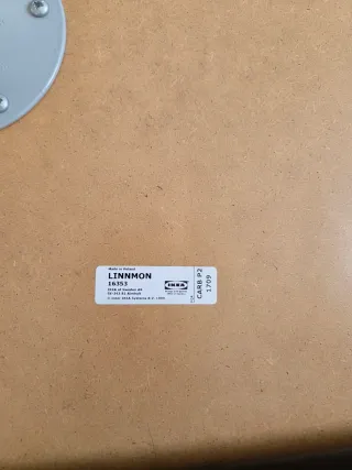 Mesa IKEA Negra Linnmon