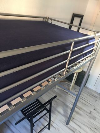 Litera/escritorio 90cm con colchón