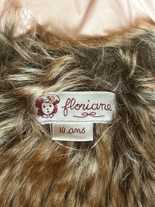 Chaleco rosa con pelo Talla 10