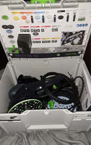 Nueva Festool ro feq plus. Nueva pulidora Lijadora
