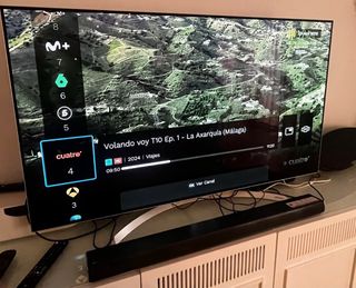 LG OLED55B7V 55 TV con base y mando