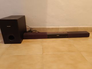 Barra de Sonido Philips Negra y Marrón
