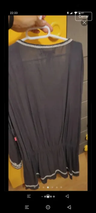 Vestido Flamenco Negro Bordado