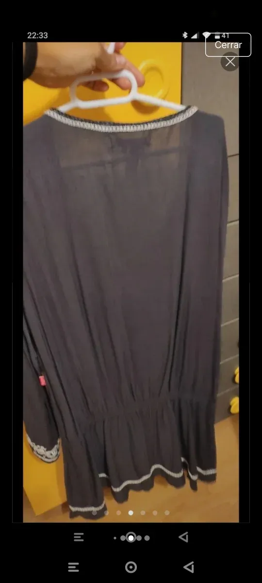 Vestido Flamenco Negro Bordado