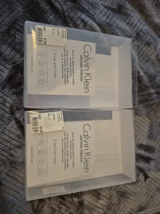 Cajas vacías bóxer Calvin Klein 3 unidades