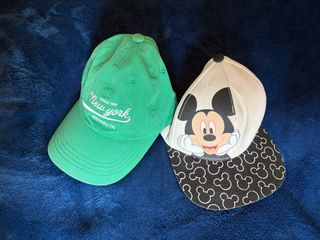 Gorras ajustables adulto New York y Mickey