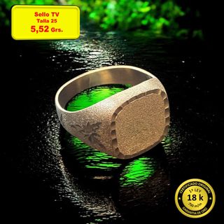 Anillo Sello Oro 18k Desde 3,20 Grs Varias Tallas