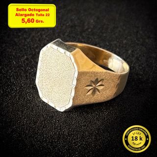 Anillo Sello Oro 18k Desde 3,20 Grs Varias Tallas