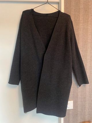 Abrigo COS 100% lana gris talla M