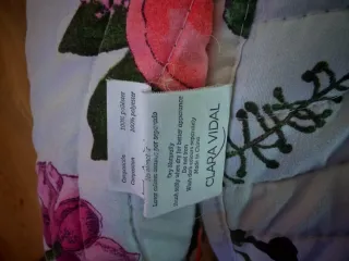 Colcha floral 197x260 cm, Clara Vidal.