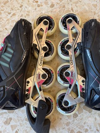 Patines Oxelo 4 ruedas talla 38-41 de Decatlón.