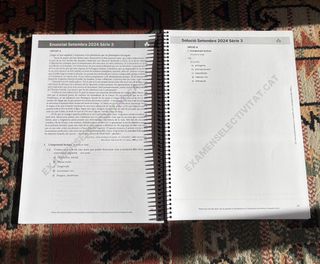 Exámenes de selectividad impresos