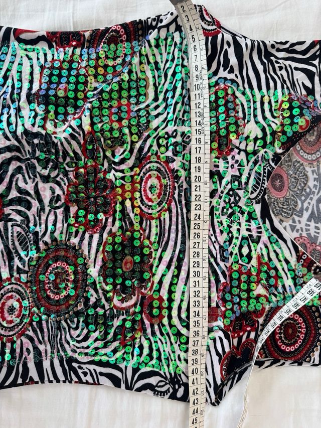 Camiseta sin mangas con lentejuelas