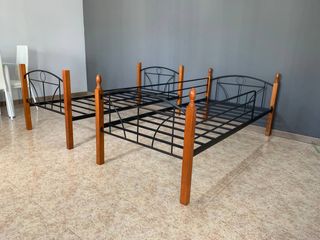 Litera madera y metal 90x190cm -SOMIER!!