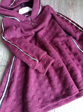 Abito Nekenia bambina 6 anni bordeaux