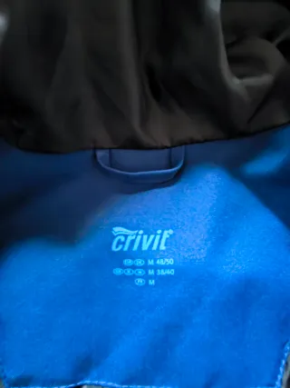 Chaqueta Cortavientos Crivit Azul