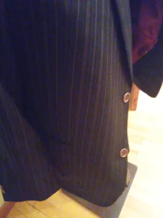 Traje de chaqueta y pantalón de rayas italiano pur